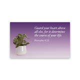 Guard your heart, Proverbs 4:23, Pass Along Scripture Cards, Pack of 25