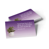 Guard your heart, Proverbs 4:23, Pass Along Scripture Cards, Pack of 25