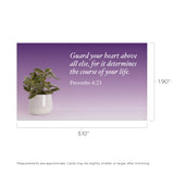 Guard your heart, Proverbs 4:23, Pass Along Scripture Cards, Pack of 25