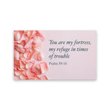 You are my fortress, Psalm 59:16, Pass Along Scripture Cards, Pack of 25