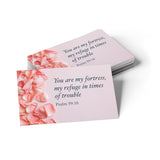 You are my fortress, Psalm 59:16, Pass Along Scripture Cards, Pack of 25