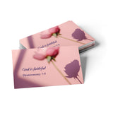 God is faithful, Deuteronomy 7:9, Pass Along Scripture Cards, Pack of 25