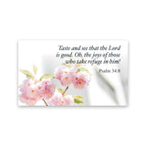 Taste and See, Psalm 34:8, Pass Along Scripture Cards, Pack of 25