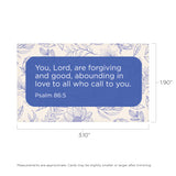 You, Lord, are forgiving, Psalm 86:5, Pass Along Scripture Cards, Pack of 25
