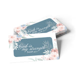 God is my strength, Isaiah 45:2, Pass Along Scripture Cards, Pack of 25
