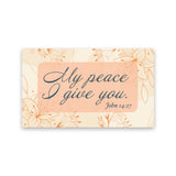 My Peace I give you, John 14:27, Pass Along Scripture Cards, Pack of 25