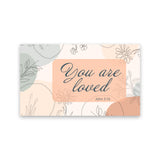 You are loved, John 3:16, Pass Along Scripture Cards, Pack of 25
