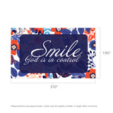 Smile. God is in control, Pass Along Scripture Cards, Pack of 25