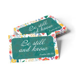 Be still and know, Psalm 46:10, Pass Along Scripture Cards, Pack of 25