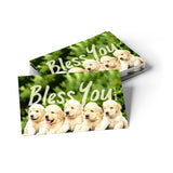 Puppies, Bless You, Num 6:24, Pass Along Scripture Cards, Pack of 25