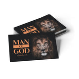 Lion, Man of God, 1 Timothy 6:11, Pass Along Scripture Cards, Pack of 25