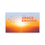 Sunset, His Grace, 2 Cor 12:9, Pass Along Scripture Cards, Pack of 25