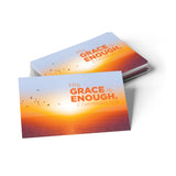 Sunset, His Grace, 2 Cor 12:9, Pass Along Scripture Cards, Pack of 25