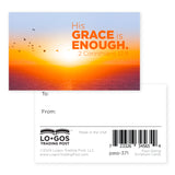 Sunset, His Grace, 2 Cor 12:9, Pass Along Scripture Cards, Pack of 25