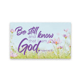 Flower Field, Be Still, Psalm 46:10, Pass Along Scripture Cards, Pack of 25