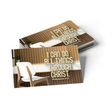 Desk, I Can Do, Phil 4:13, Pass Along Scripture Cards, Pack of 25