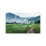 Mountain Path, The Plans, Jer 29:11, Pass Along Scripture Cards, Pack of 25