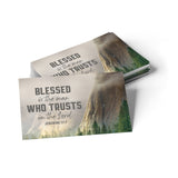 Mountain Side, Blessed is the Man, Jer 17:7, Pass Along Scripture Cards, Pack of 25