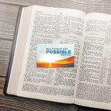 Sunrise, All Things are Possible, Mark 9:23, Pass Along Scripture Cards, Pack of 25