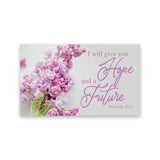 Flowers, Hope and a Future, Jer 29:11, Pass Along Scripture Cards, Pack of 25