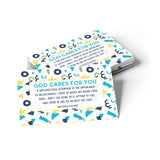 Geometric, God Cares, Matt 6:30, Pass Along Scripture Cards, Pack of 25