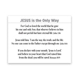 Jesus is the Only Way, Salvation Scripture Cards, Pack of 40