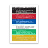 The Six Colors of Salvation, Salvation Scripture Cards, Pack of 40