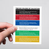 The Six Colors of Salvation, Salvation Scripture Cards, Pack of 40