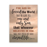 John 3:16, Salvation Cards, Pack of 40