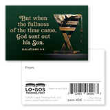 Fullness of Time, Galatians 4:4, Pass Along Scripture Cards, Pack of 25