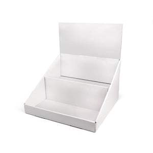 Two Tier Countertop Box - White