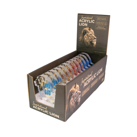 Acrylic Lion Display Mix-and-Match 12 – Logos Trading Post Wholesale