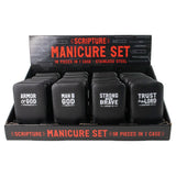 Men’s Manicure Set – Variety Display of 24