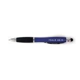 Be Still and Know Illuminated Scripture Stylus Pen - Dark Blue