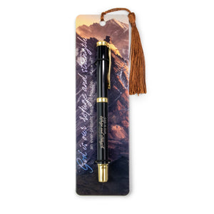 Deluxe Pen with Bookmark - God is Our Refuge, Psalm 46:1