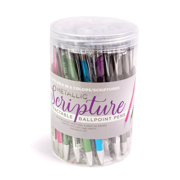 Metallic Scripture Pens Tub