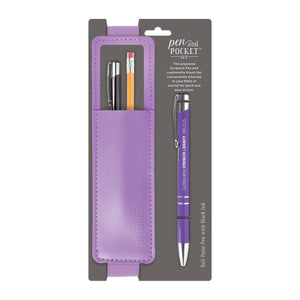 Pen and Pocket Set, Lavender and Bright Purple – Clothed with Strength, Pro 31:25