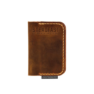 Front Pocket Leather Wallet – Bifold, Steadfast, 1 Cor 15:58