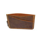 Front Pocket Leather Wallet – Slim, Seek Him, Jer 29:13