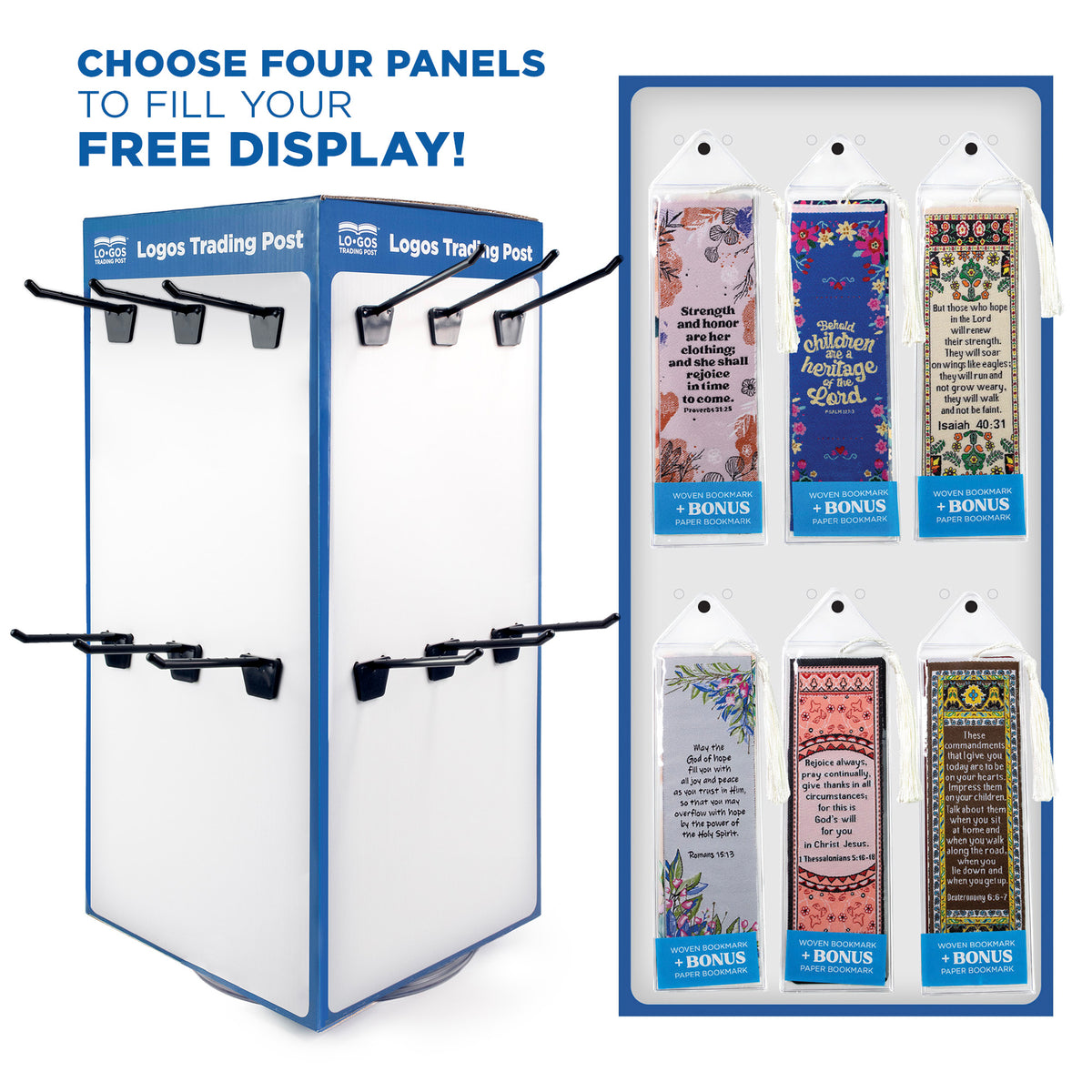 Panel Display - Bonus Bookmarks Top 12 B – Logos Trading Post Wholesale