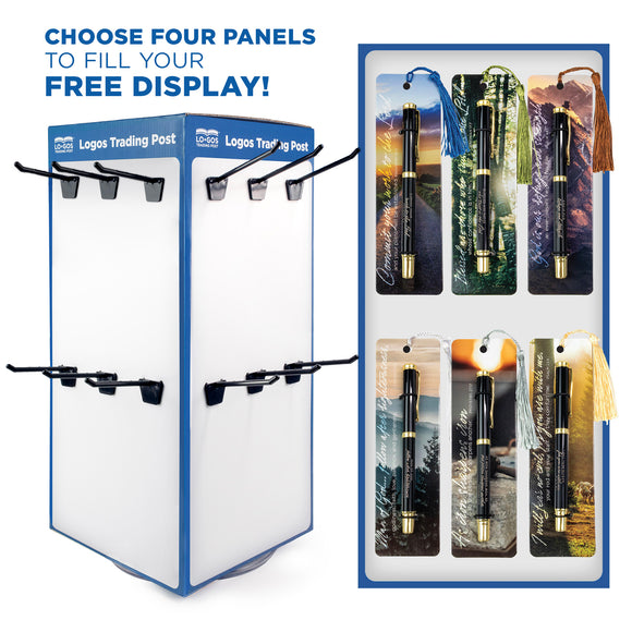 Panel Display - New Deluxe Pens with Bookmarks