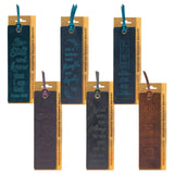 Panel Display - Leather Bookmarks