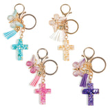 Panel Display - Cross Charm Key Rings