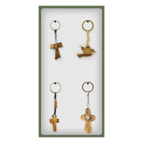 Panel Display - Olive Wood Carved Keychains #2