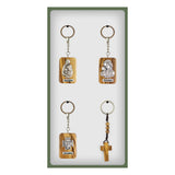 Panel Display - Olive Wood Embellished Keychains