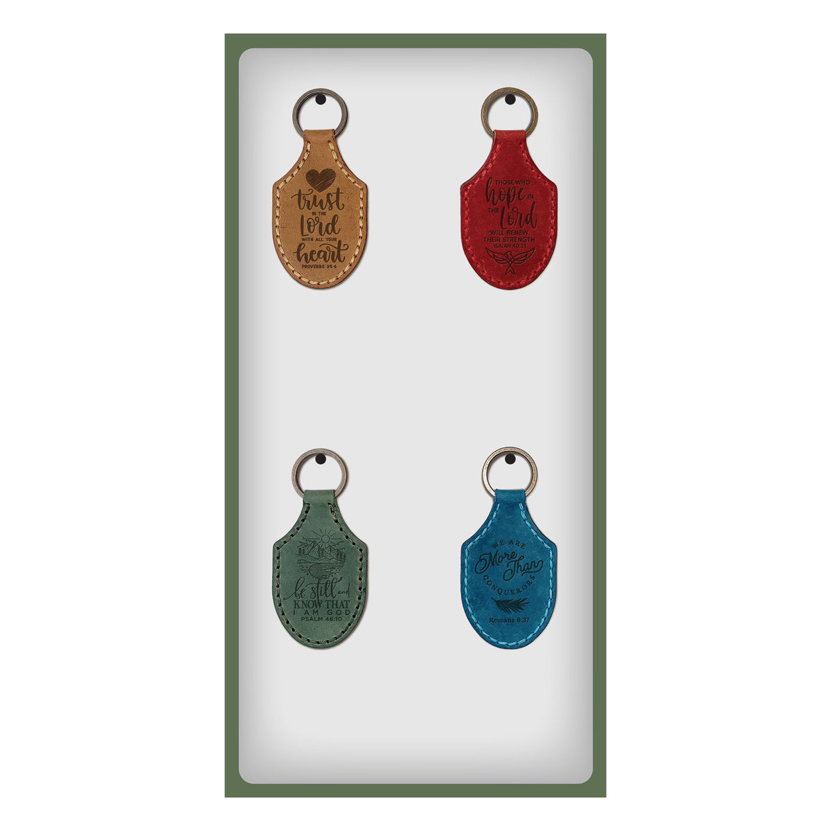 Panel Display - Engraved Leather Keychains #3 – Logos Trading Post ...