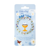 Butterfly Stretch Bracelet White, Baptism