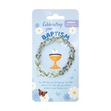 Butterfly Stretch Bracelet Purple, Baptism