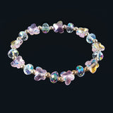 Butterfly Stretch Bracelet Pink, Baptism