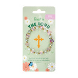 Butterfly Stretch Bracelet Pink, Trust in the Lord